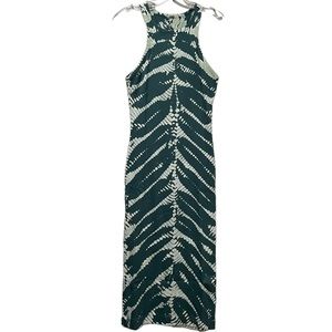 Young Fabulous & Broke YFB Small Teal Denny Tie Dye Midi Racerback Dress O